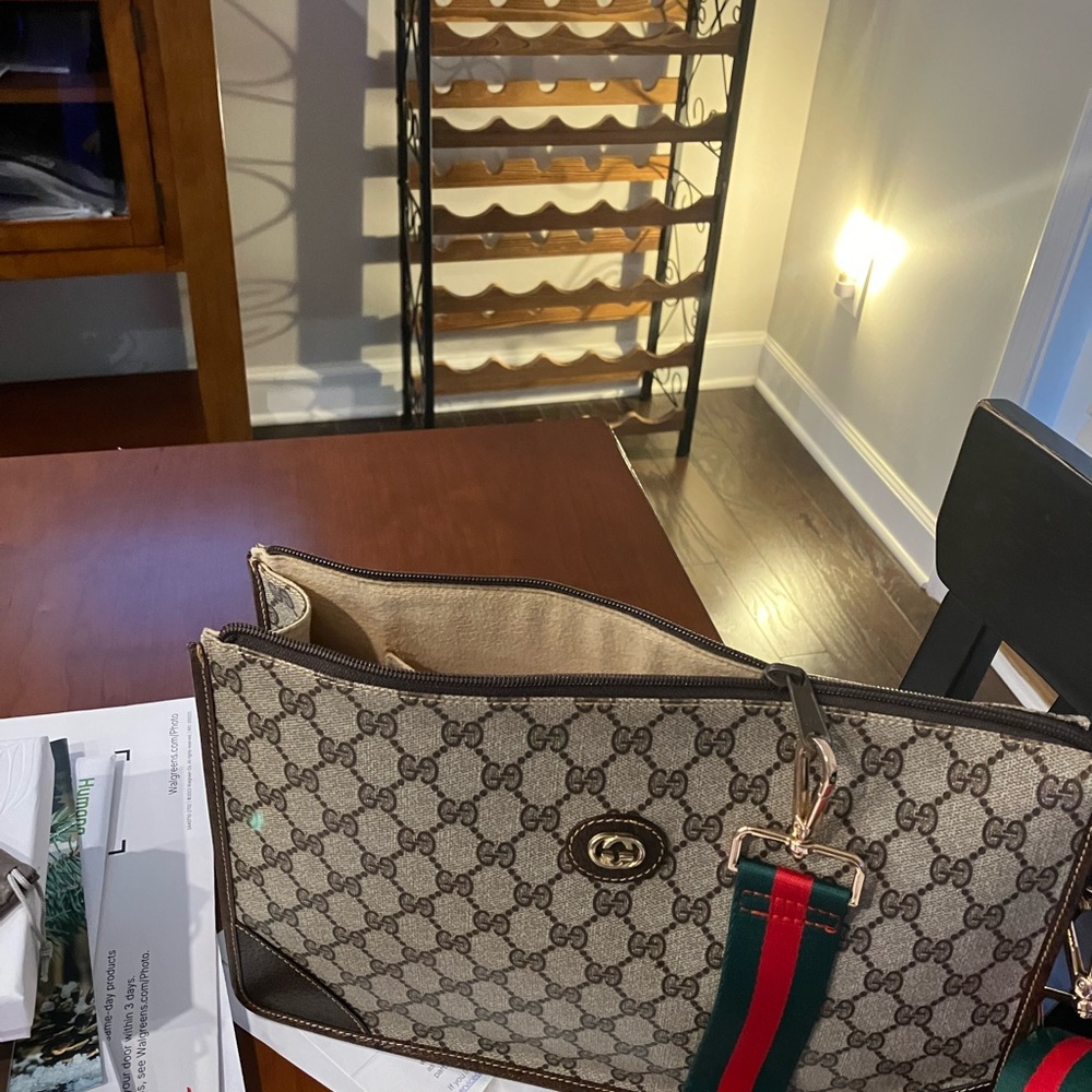Gucci Beige and Brown Monogram Tote